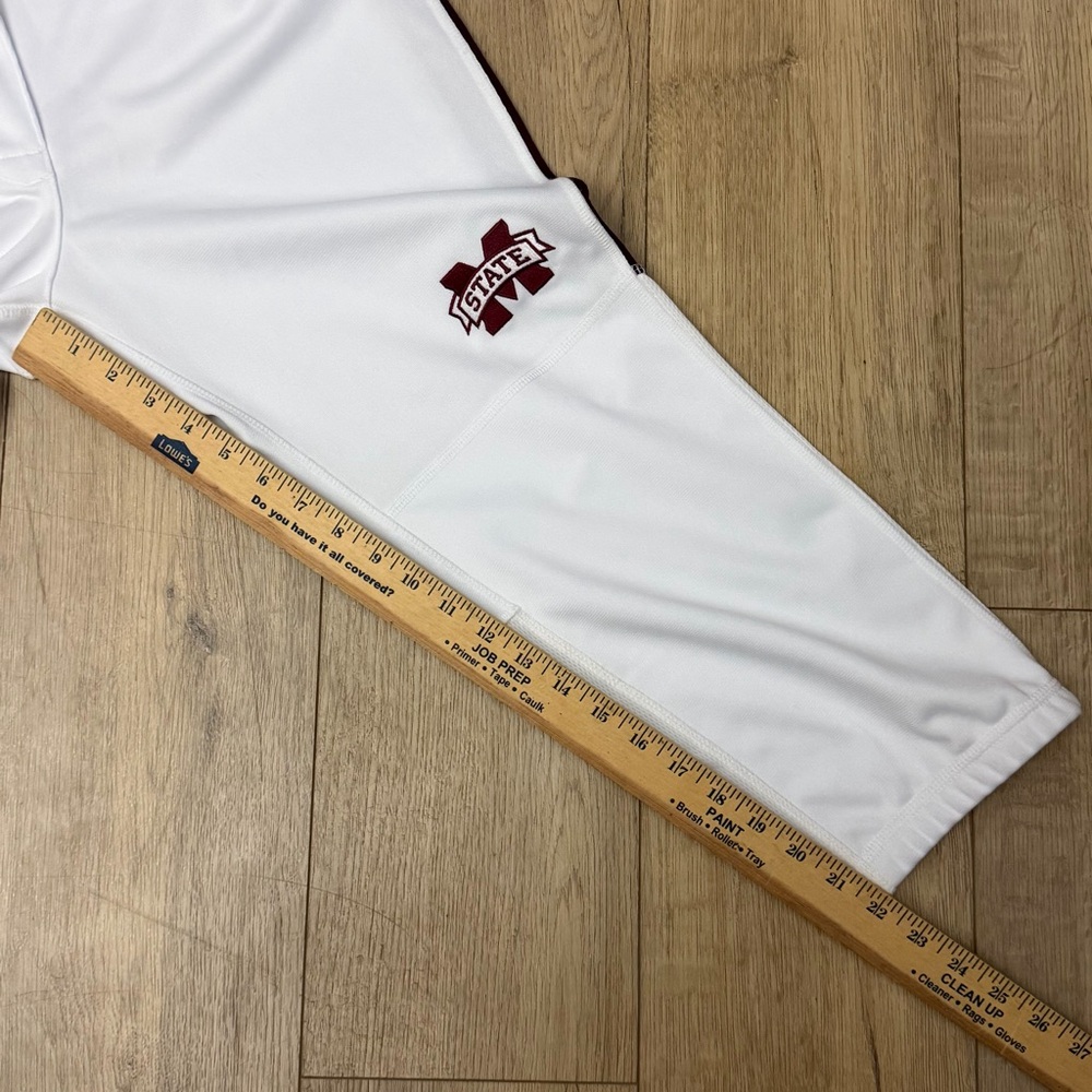 Bulldogs Mississippi State University Adidas Burgundy and White Softball Uniform - Picture 15 of 16